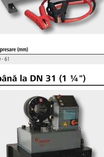 [AMAT3-206801] Presă G20 -230 Volt - Include seturile de fălci de presare (G14-G16-G19-G23-G27-G31-G36-G41-G47)