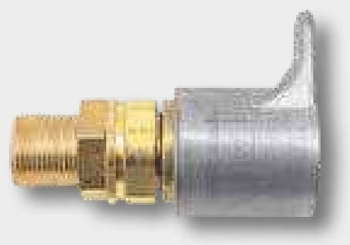 [AMAT3-207634] KM-S 12L (M18x1,5) DN12-BG3 ALU - Steckkupplungsstecker Schottwand