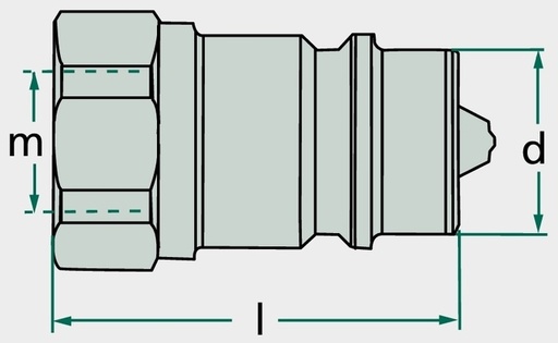 [AMAT3-207673] KM UDK 15L (M22x1,5) DN12-BG3 - Mufa de conectare