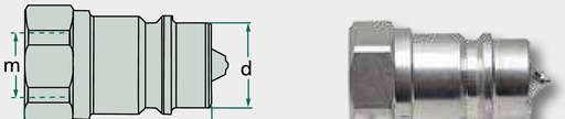[AMAT3-207676] KS UDK 1/2 (G1/2") DN12-BG3 - Stecher de cuplare