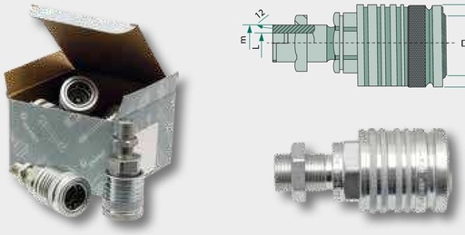 [AMAT3-207742] KM-S 18L (M26x1,5) DN20-BG4 - Mufa cuplare, perete despartitor