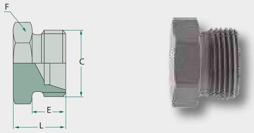 [AMAT3-208277] VKA-DKO 26,75 - Con de inchidere cu O-ring