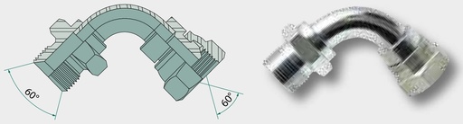 [AMAT3-208967] WA 1 M-NPT x 1 FS-BSP - Winkel Adapter
