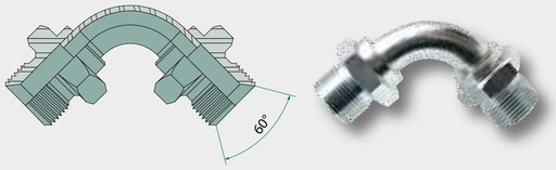 [AMAT3-209106] WA 1 M-NPT x 1 M-NPT - Winkel Adapter