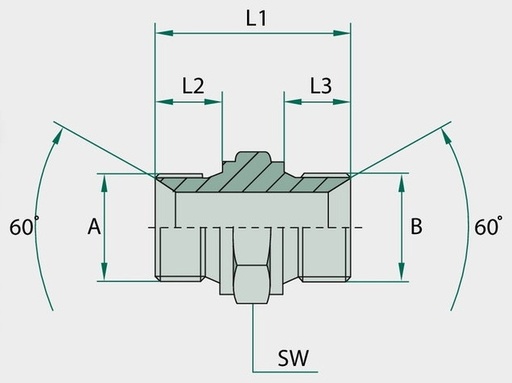 [AMAT3-208545] GA 3/4 M-BSP x 1,1/2 M-BSP - Adaptoare drepte