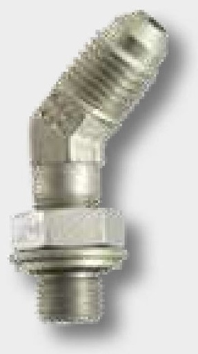 [AMAT3-209378] WAE 7/16 M-JIC x 3/8 M-BSP 45° - Adaptor unghiular reglabil