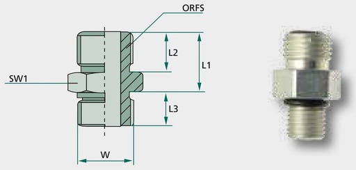 [AMAT3-209608] GA 1.7/16 M-ORFS x M33 M-MET-WD - Adaptoare drepte