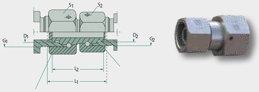[AMAT3-211242] STAUFF DMO 38 S / 38 S - Conector drept