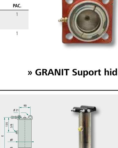 [AMAT3-212209] Chapel Cilindru suport hidraulic - 68 -190 200 bar