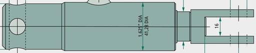 [AMAT3-212306] Cilindru receptor de frana BR30 - cu orificiu in furca
