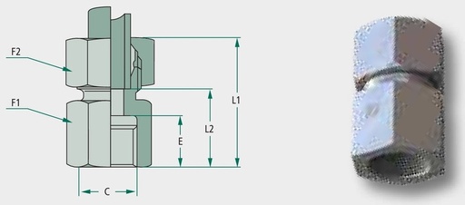 [AMAT3-211604] STAUFF X-GAM 20 S 27 - Racord drept, cu filet interior