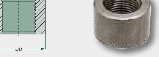 [AMAT3-212422] Niplu de sudura 3/8 - L42mm 26 mm