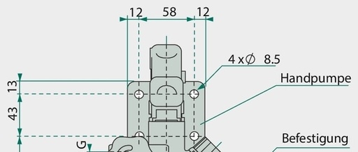 [AMAT3-212685] Chapel Pompă manuală PE 20S + RP4R 150 bar