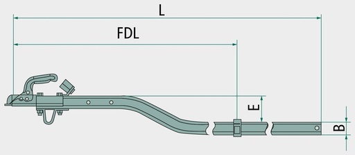 [AMAT3-213125] KNOTT Carlig de tractiune KDVU 3000 mm