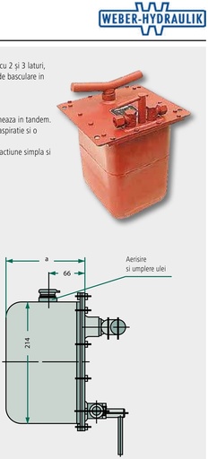 [AMAT3-212730] Weber Pompa manuala tip 32023 211 mm