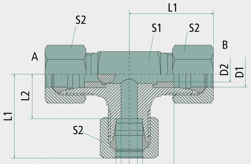[AMAT3-212019] STAUFF Supapa de transfer 08 L 8 L (M14 x 1,5)