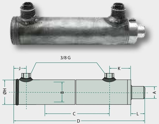 [AMAT3-212834] Cilindru-DE-OB-50-100-200 Fara elemente de fixare