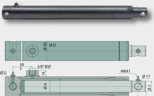 [AMAT3-212841] Cilindru-EW-50-400-560 250 bar