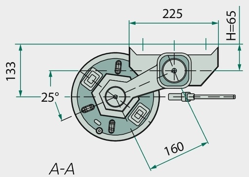 [AMAT3-213368] KNOTT VGB13M-27222,1350kg,vz. feuerverzinkt