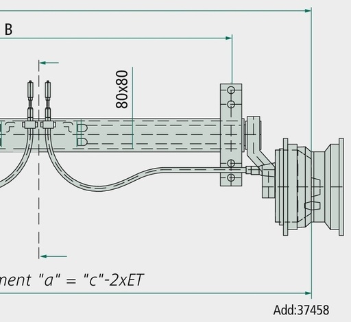[AMAT3-213377] KNOTT Ax pentru arcul din cauciuc feuerverzinkt