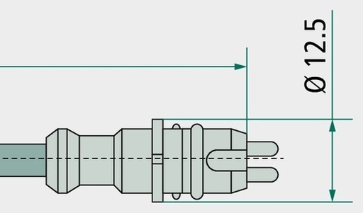 [AMAT3-213489] KNORR Bremse Cablu Pentru racordul senzorului turometrului la modul franare