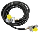 Furtun frana mobil - pentru frana pe o parte cap cuplare standard galben, cealalta parte cu cap cuplare automat galben