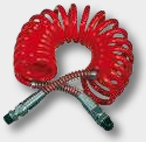 [AMAT3-213566] Set bobine cu aer - cu 1x cap de cuplare remorcă + 1x cap de cuplare automat M16X1,5 montat roșu, Ø 110 mm, lungime de l