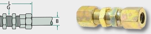 [AMAT3-213630] Insurubare de trecere cu perete despartitor 15 (M22 x 1,5) mm