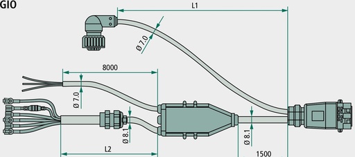 [AMAT3-214058] Wabco Cablu triplu