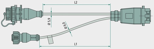 [AMAT3-214145] Wabco Cablu pentru diagnoza Y