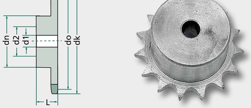 [AMAT3-215193] Roata de lant 50 mm