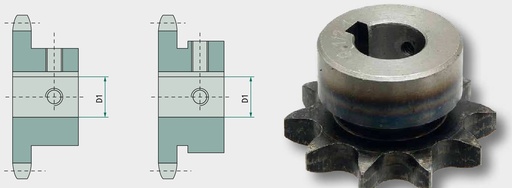 [AMAT3-215730] Roata de lant cu dinti intariti si orifi