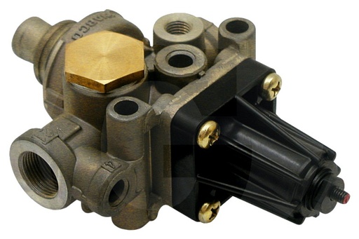 [AMAT3-214456] Wabco Regulator de presiune • ohne Reifenfüllanschluss • ohne Lufttrockneranschluss • mit Rückschlagventil • ohne Geräus
