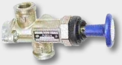 [AMAT3-214496] Haldex Supapa de golire - operare manuala, buton albastru, cu placuta si burduf