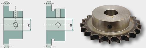 [AMAT3-216019] Roata de lant cu dinti intariti si orifi