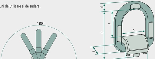 [AMAT3-216880] Pewag Punct de ridicare 8000kg - Sudabil