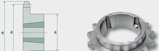 [AMAT3-216435] Roata de lant cu dinti intariti pentru b 44 mm