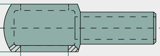 [AMAT3-217834] Oleodinamica Marchesini Racord teava 1/2 - 202mm 280 bar