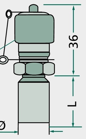 [AMAT3-217235] Hydrotechnik Cuplă de măsurare M-RSL 12 L M16 x 2