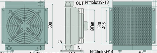 [AMAT3-217912] OMT Ölkühler SS50 12V ohne Thermostat SS50