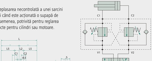 [AMAT3-217943] Oleodinamica Marchesini Supapă dublă frână de coborâre 1/4 "BSP 350 bar