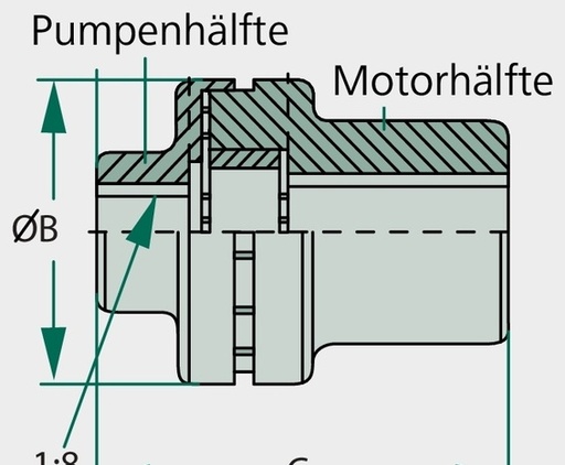 [AMAT3-218071] OMT Cupla Ø38 dimensiune3 1:8 Ø86 - Ø38, dimensiune3, 1:8, Ø86