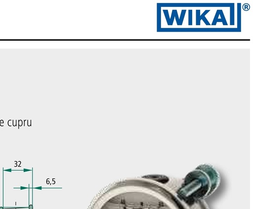 [AMAT3-217435] WIKA Manometru 400 bar Ø63 - 1/4" Filet exterior