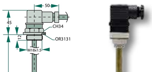 [AMAT3-218092] OMT Indicator al nivelului de umplere electric 150 mm
