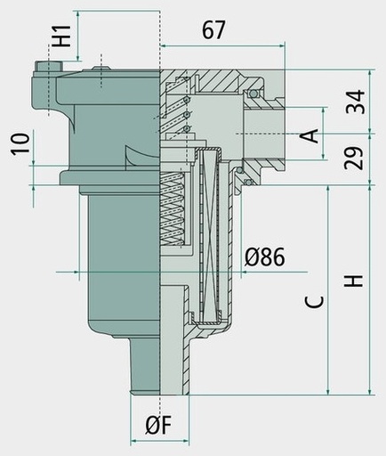 [AMAT3-217556] OMT Element filtrant CR222C25R