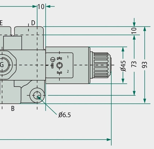 [AMAT3-218306] Walvoil Supapa cu 8/3 căi AWV-E-06-12V 200 bar