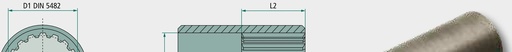 [AMAT3-218323] Cuplaj Bucsa 48x44 Z=23 - einseitig innen verzahnt