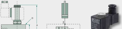 [AMAT3-218657] Oleodinamica Marchesini Supapa control 2/2 ZWV-E-NC-1-12-S-24V 350 bar