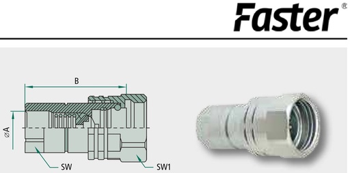 [AMAT3-220274] Faster Mufa filetanta IG 3/4" NPT 4