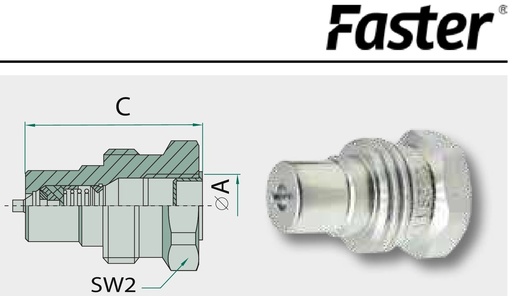 [AMAT3-220292] Faster Stecher filetant IG 3/4" NPT - Cupla filetanta FASTER